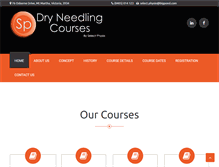 Tablet Screenshot of dryneedlingcourses.com